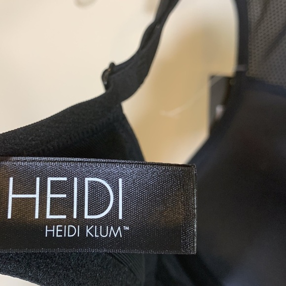 NWT. Heidi by Haiti Klum Black Unwired Boost Bra Size-Medium. - Picture 7 of 10